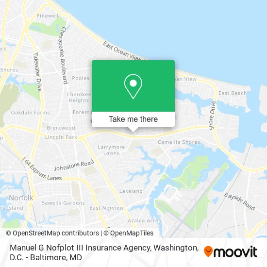Mapa de Manuel G Nofplot III Insurance Agency