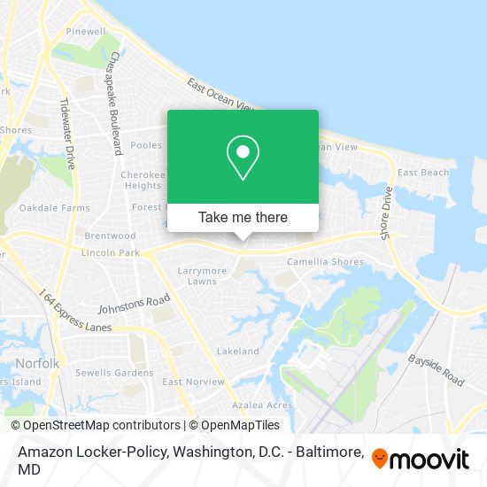 Mapa de Amazon Locker-Policy