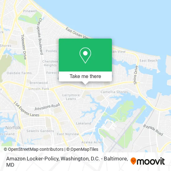 Mapa de Amazon Locker-Policy