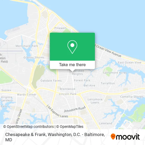 Chesapeake & Frank map