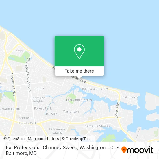 Icd Professional Chimney Sweep map