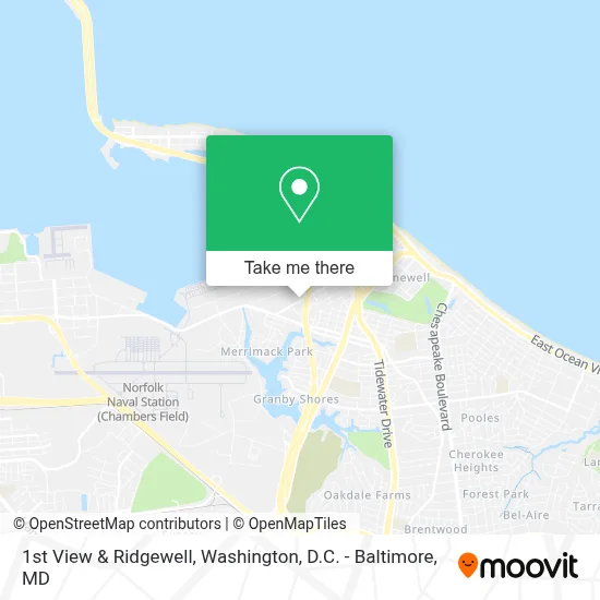 1st View & Ridgewell map