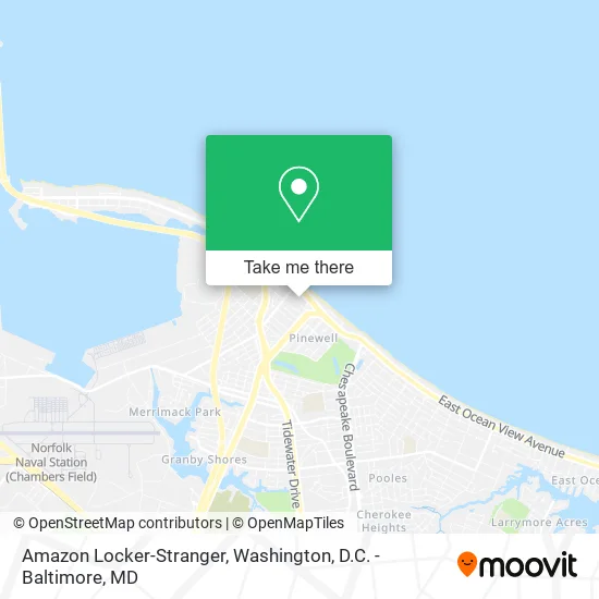 Mapa de Amazon Locker-Stranger
