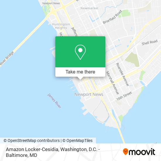 Amazon Locker-Cesidia map