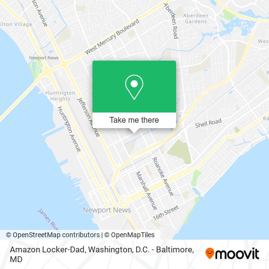 Amazon Locker-Dad map