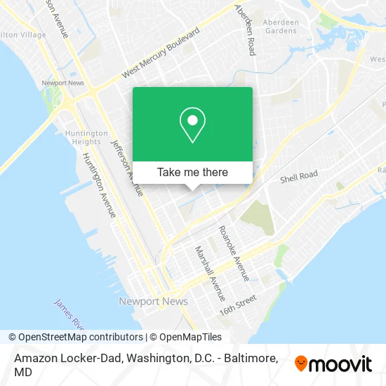 Amazon Locker-Dad map