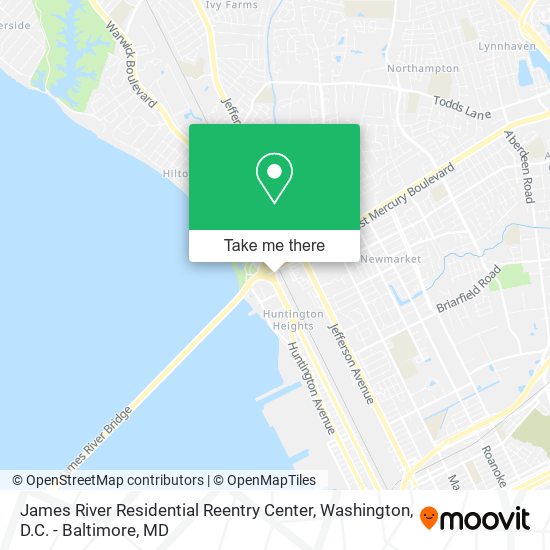 James River Residential Reentry Center map
