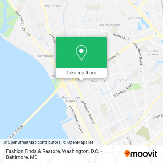 Mapa de Fashion Finds & Restore