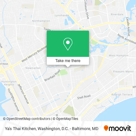 Ya's Thai Kitchen map