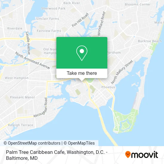 Palm Tree Caribbean Cafe map