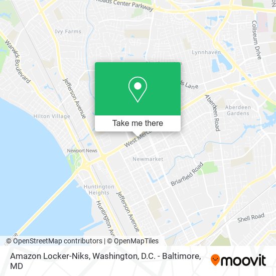 Amazon Locker-Niks map