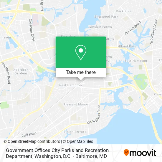 Government Offices City Parks and Recreation Department map