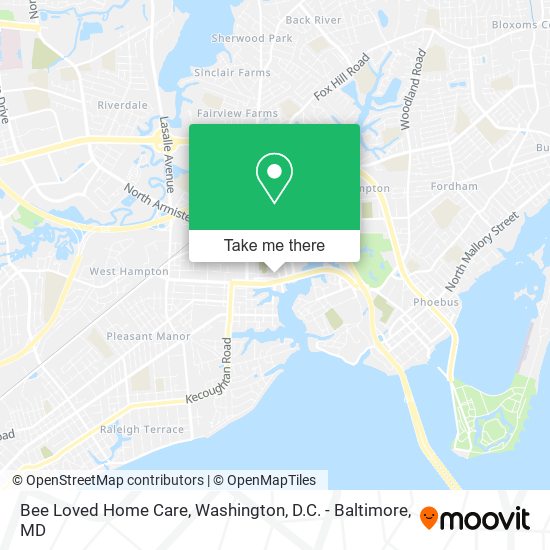 Bee Loved Home Care map