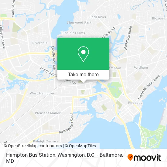 Hampton Bus Station map