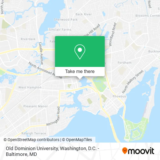Mapa de Old Dominion University