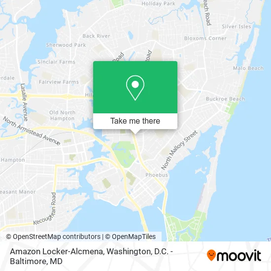 Amazon Locker-Alcmena map