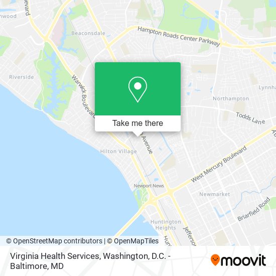 Virginia Health Services map