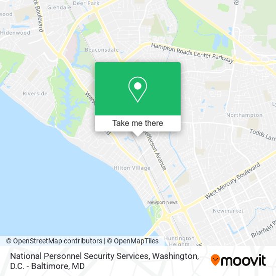 National Personnel Security Services map