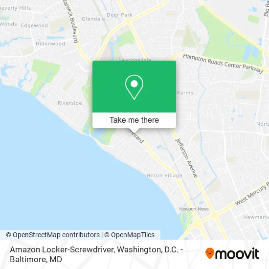 Mapa de Amazon Locker-Screwdriver