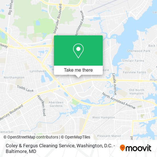 Mapa de Coley & Fergus Cleaning Service