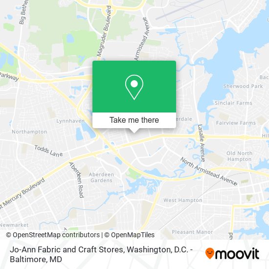 Mapa de Jo-Ann Fabric and Craft Stores