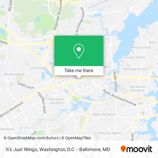 It's Just Wings map