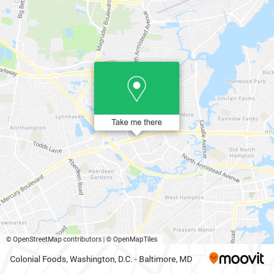 Colonial Foods map