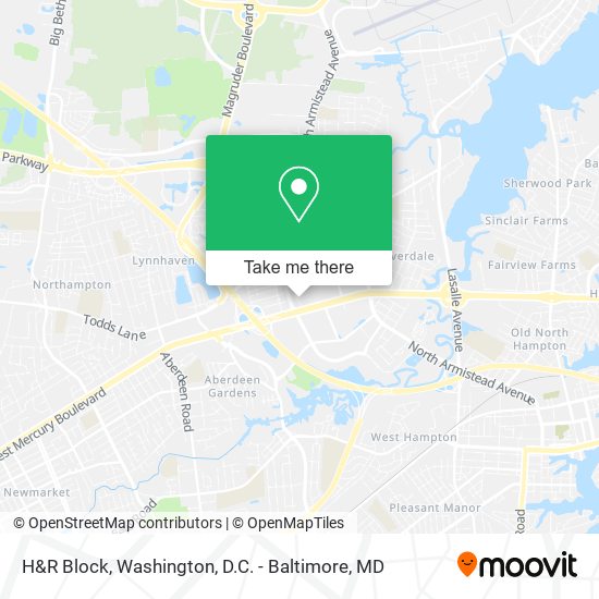 Mapa de H&R Block