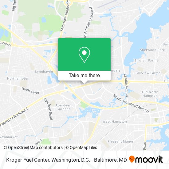Kroger Fuel Center map