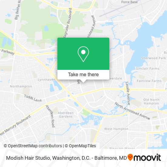 Mapa de Modish Hair Studio