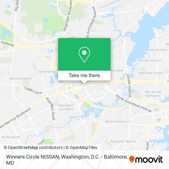 Mapa de Winners Circle NISSAN