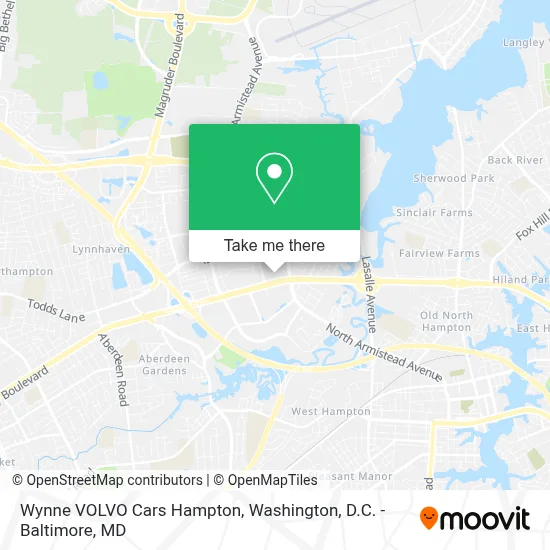 Wynne VOLVO Cars Hampton map