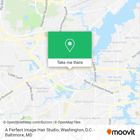 A Perfect Image Hair Studio map