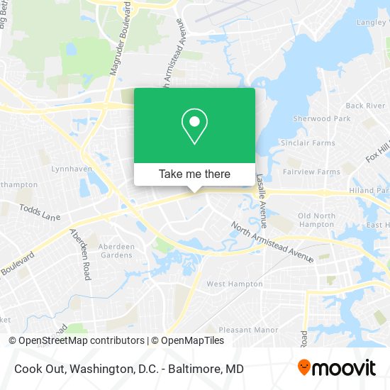 Cook Out map