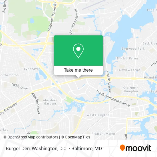 Burger Den map