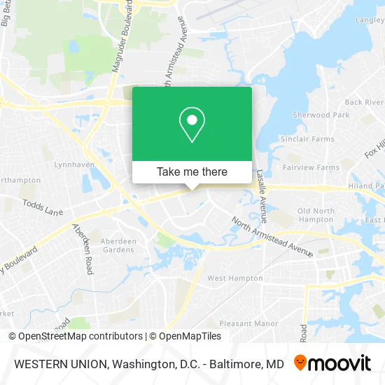 WESTERN UNION map