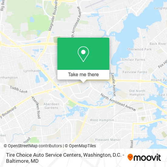 Tire Choice Auto Service Centers map