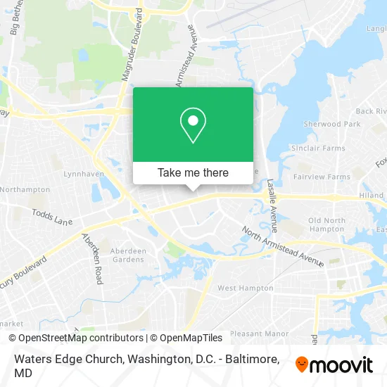 Waters Edge Church map