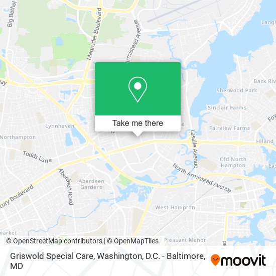 Griswold Special Care map
