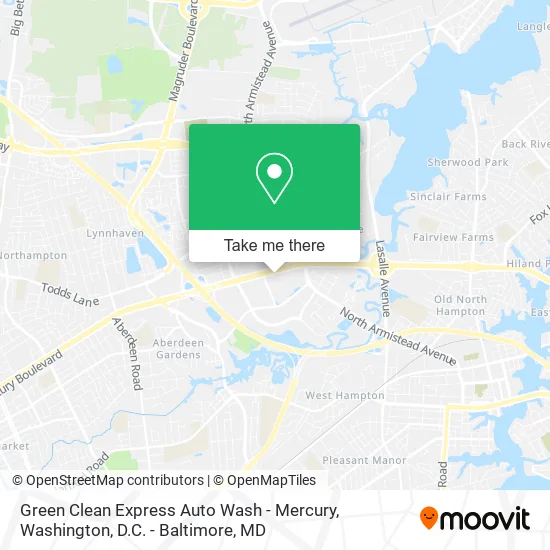 Green Clean Express Auto Wash - Mercury map