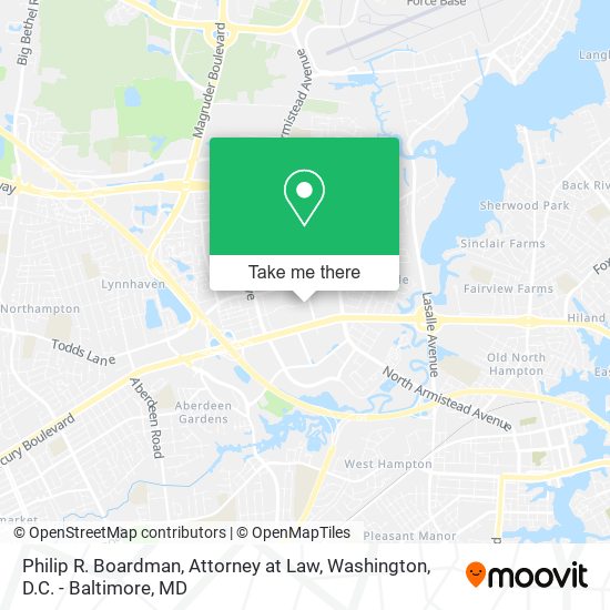 Mapa de Philip R. Boardman, Attorney at Law