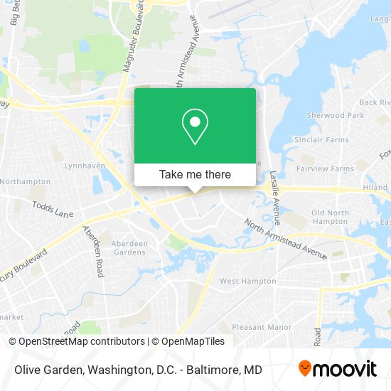 Mapa de Olive Garden