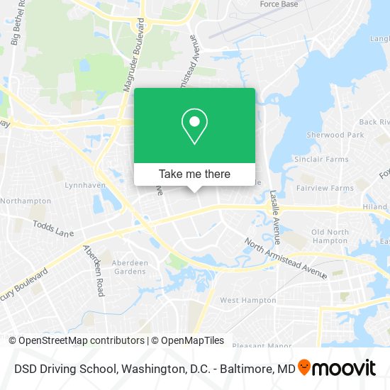 DSD Driving School map