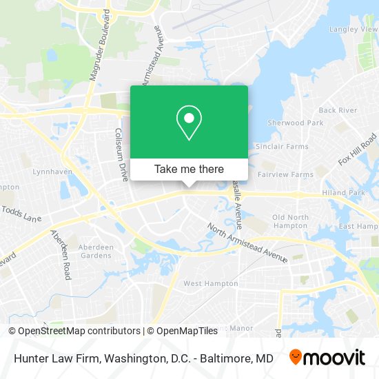 Hunter Law Firm map