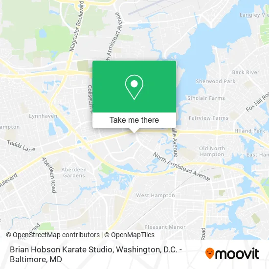 Brian Hobson Karate Studio map