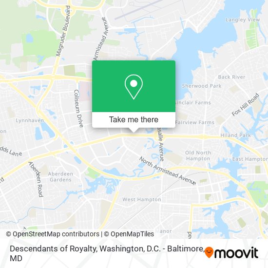 Descendants of Royalty map