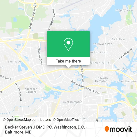 Becker Steven J DMD PC map