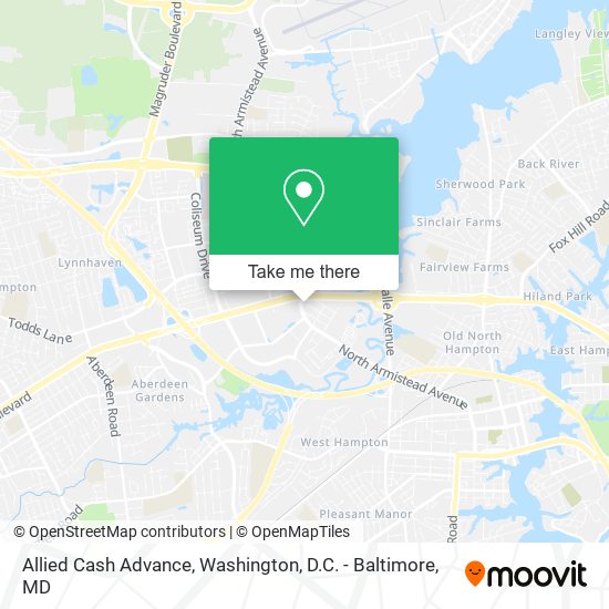 Allied Cash Advance map