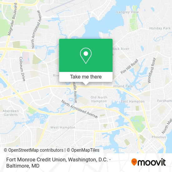 Fort Monroe Credit Union map