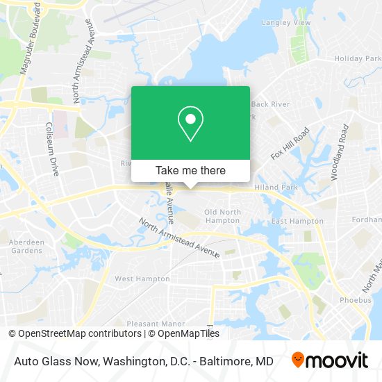 Mapa de Auto Glass Now